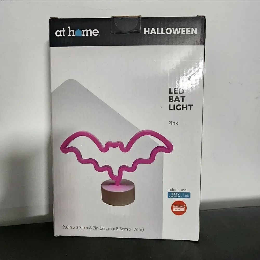 Nwt Purple LED Bat Halloween Light - Picture 2 of 2